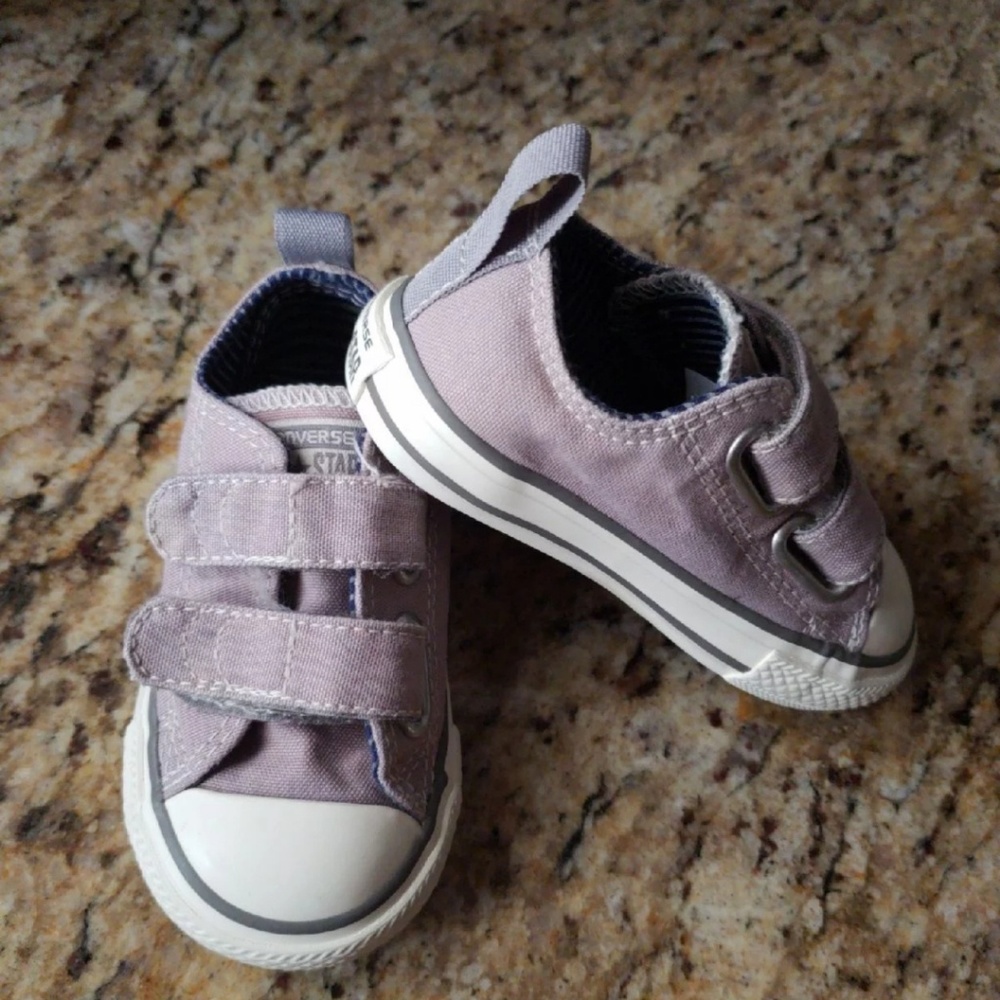 Gray Converse shoes